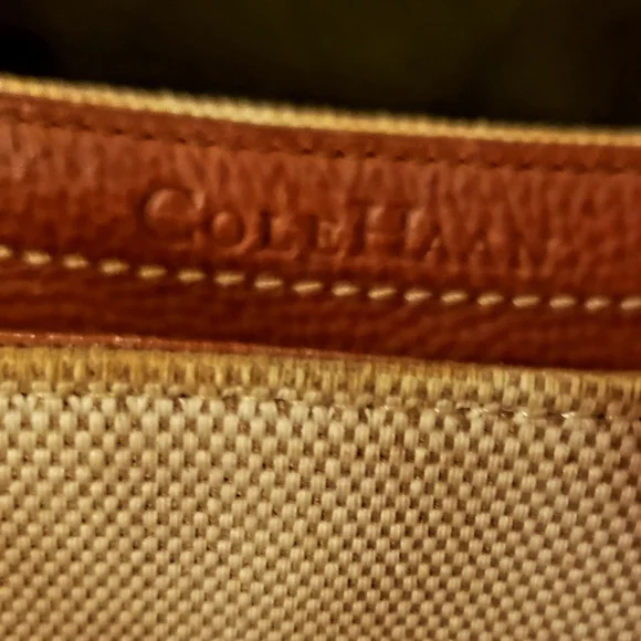 COLE HAAN Mini Handbag Purse Leather Trim - GVC - Picture 2 of 15